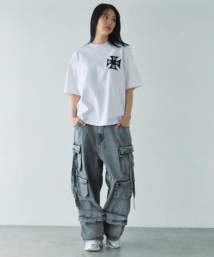 JACKROSE(ジャックローズ) |GA Cross Logo刺繍 S/S Tee(MENS)
