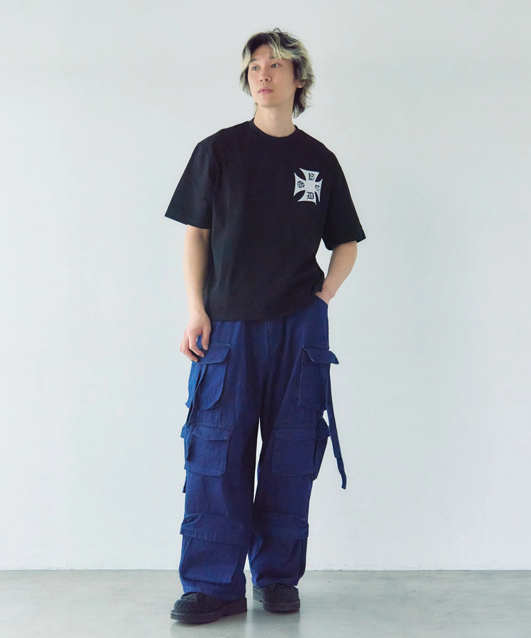 JACKROSE(ジャックローズ) |GA Cross Logo刺繍 S/S Tee(MENS)