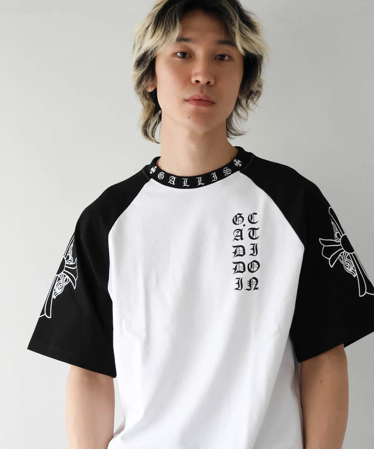 JACKROSE(ジャックローズ) |GA Raglan 刺繍&Print S/S Tee(MENS)
