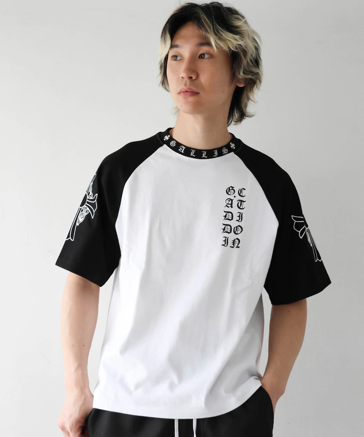 JACKROSE(ジャックローズ) |GA Raglan 刺繍&Print S/S Tee(MENS)