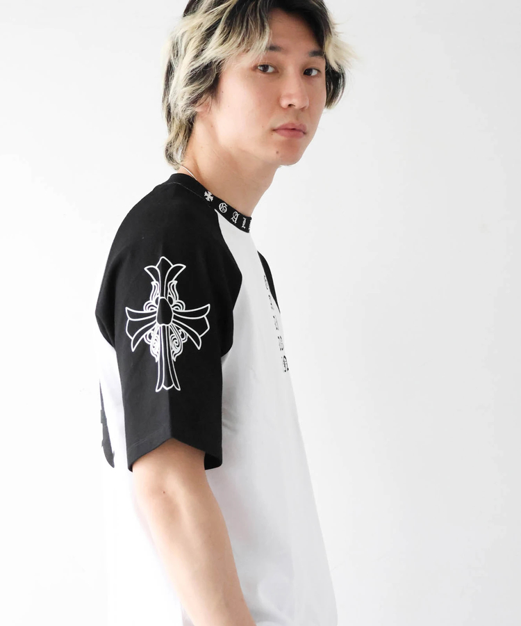 JACKROSE(ジャックローズ) |GA Raglan 刺繍&Print S/S Tee(MENS)