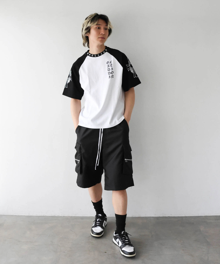 JACKROSE(ジャックローズ) |GA Raglan 刺繍&Print S/S Tee(MENS)