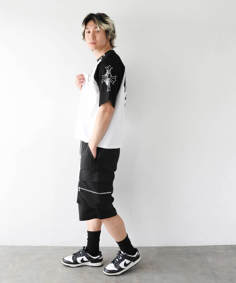 JACKROSE(ジャックローズ) |GA Raglan 刺繍&Print S/S Tee(MENS)