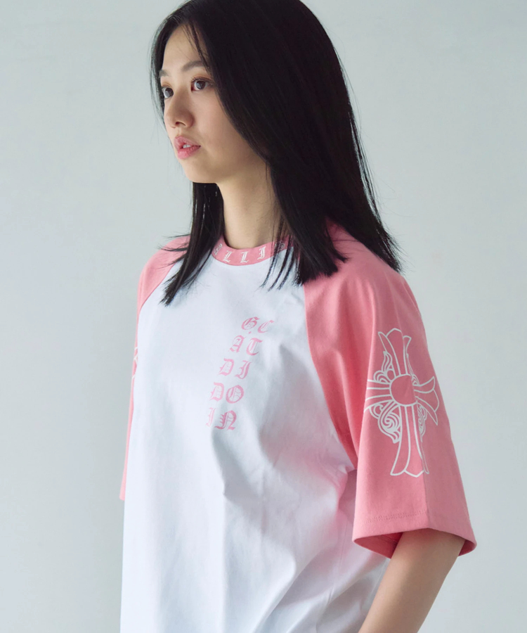 JACKROSE(ジャックローズ) |GA Raglan 刺繍&Print S/S Tee(MENS)