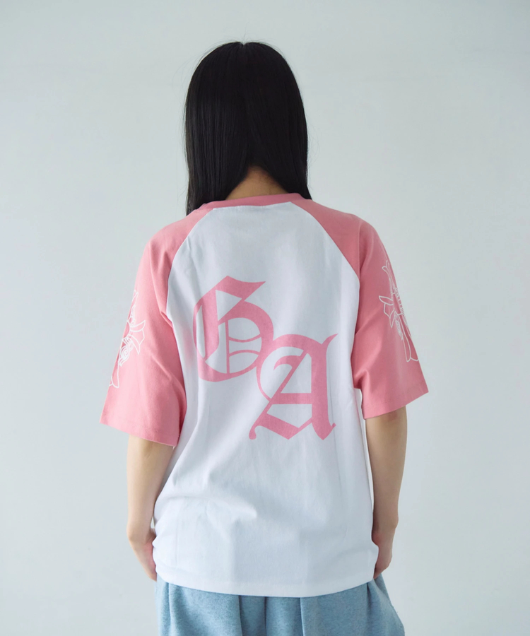 JACKROSE(ジャックローズ) |GA Raglan 刺繍&Print S/S Tee(MENS)