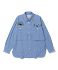 JACKROSE(ジャックローズ) |POLeR/ポーラー EMB POCKET CHAMBRAY L/S SHIRTS(MENS)