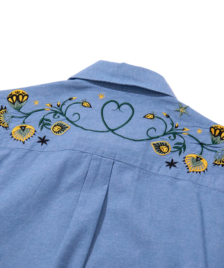JACKROSE(ジャックローズ) |POLeR/ポーラー EMB POCKET CHAMBRAY L/S SHIRTS(MENS)