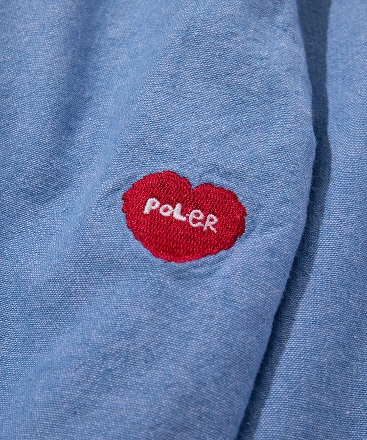 JACKROSE(ジャックローズ) |POLeR/ポーラー EMB POCKET CHAMBRAY L/S SHIRTS(MENS)