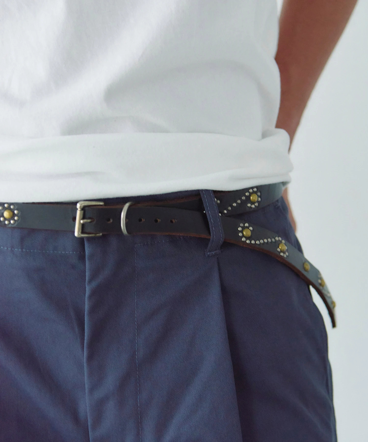 JACKROSE(ジャックローズ) |HTC/エイチティーシー S-STYLE MIX STUDS BELT Super Narrow 0.75