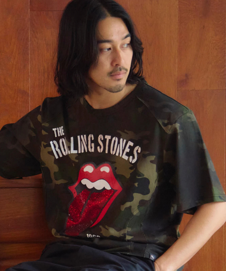 JACKROSE(ジャックローズ) |【The Rolling Stones×JACKROSE】 切替･ラインストーン･SSTEE(MENS)