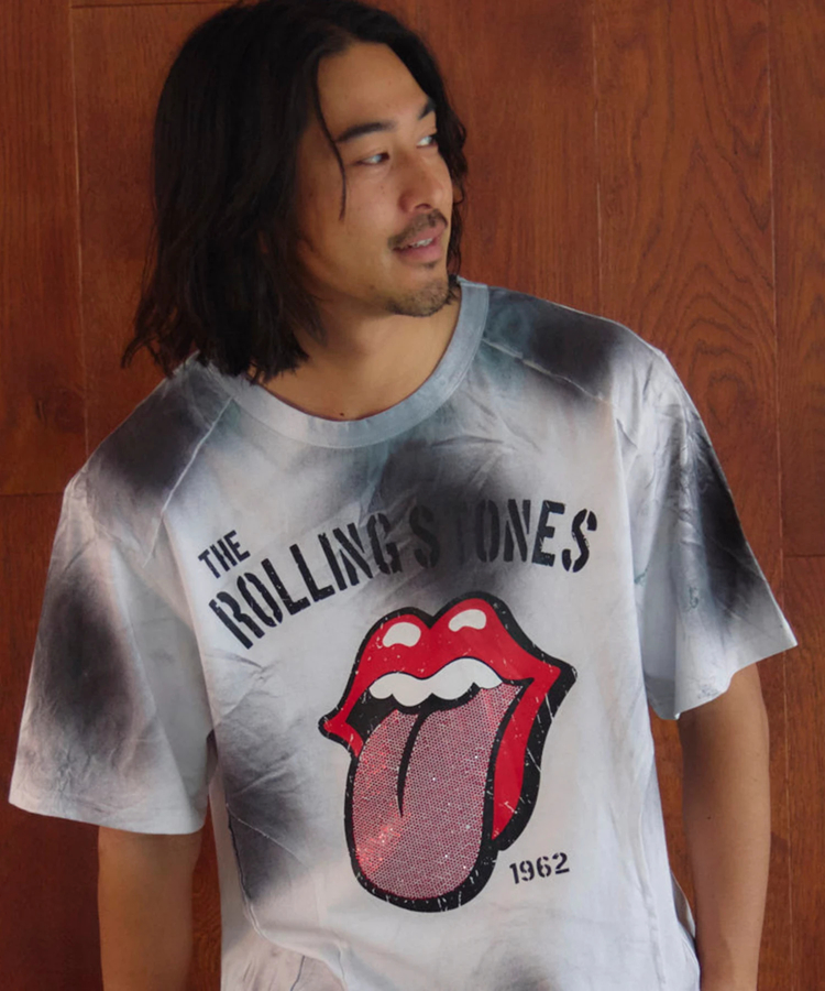 JACKROSE(ジャックローズ) |【The Rolling Stones×JACKROSE】 切替･ラインストーン･SSTEE(MENS)