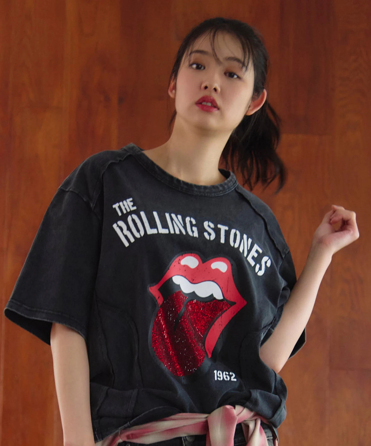 JACKROSE(ジャックローズ) |【The Rolling Stones×JACKROSE】 切替･ラインストーン･SSTEE(MENS)