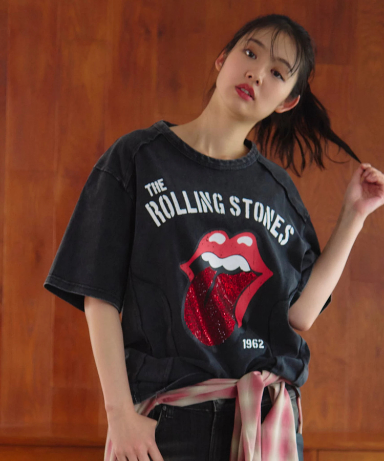 JACKROSE(ジャックローズ) |【The Rolling Stones×JACKROSE】 切替･ラインストーン･SSTEE(MENS)