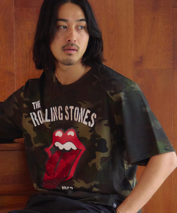 JACKROSE(ジャックローズ) |【The Rolling Stones×JACKROSE】 切替･ラインストーン･SSTEE(MENS)