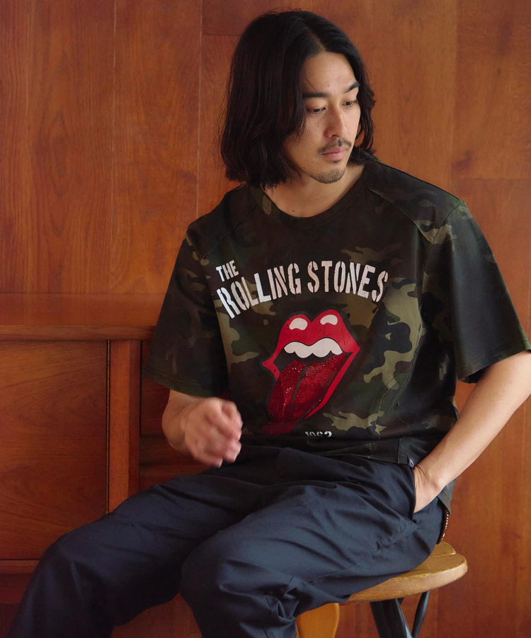 JACKROSE(ジャックローズ) |【The Rolling Stones×JACKROSE】 切替･ラインストーン･SSTEE(MENS)