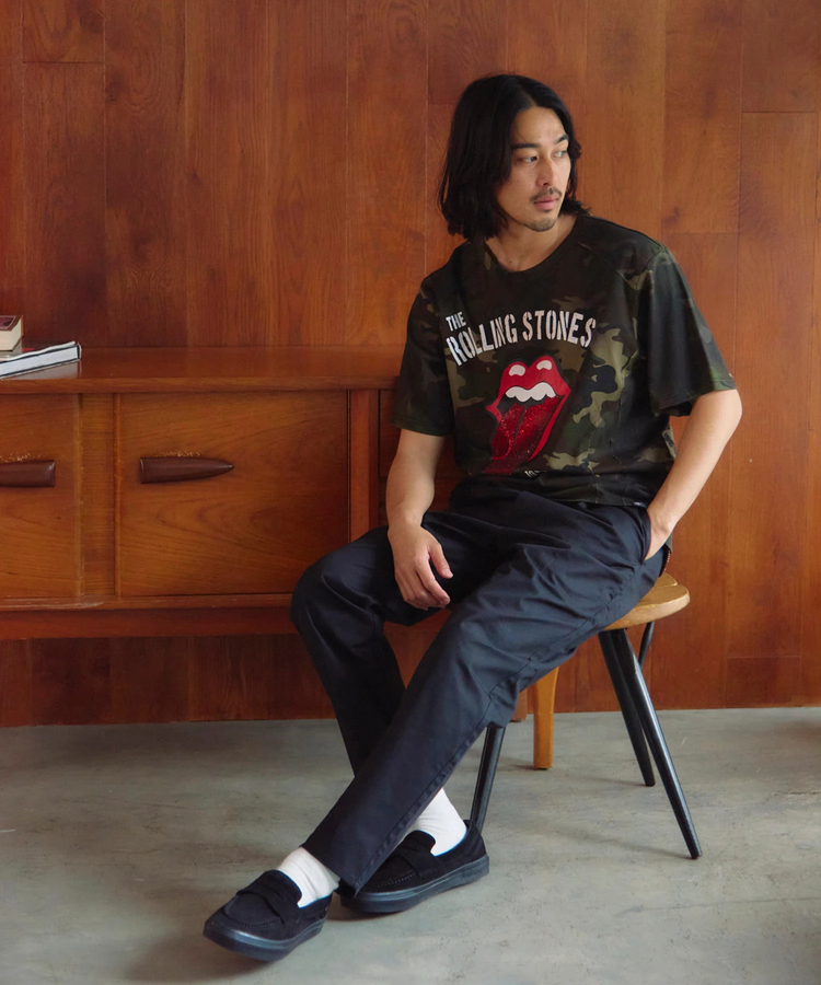 JACKROSE(ジャックローズ) |【The Rolling Stones×JACKROSE】 切替･ラインストーン･SSTEE(MENS)
