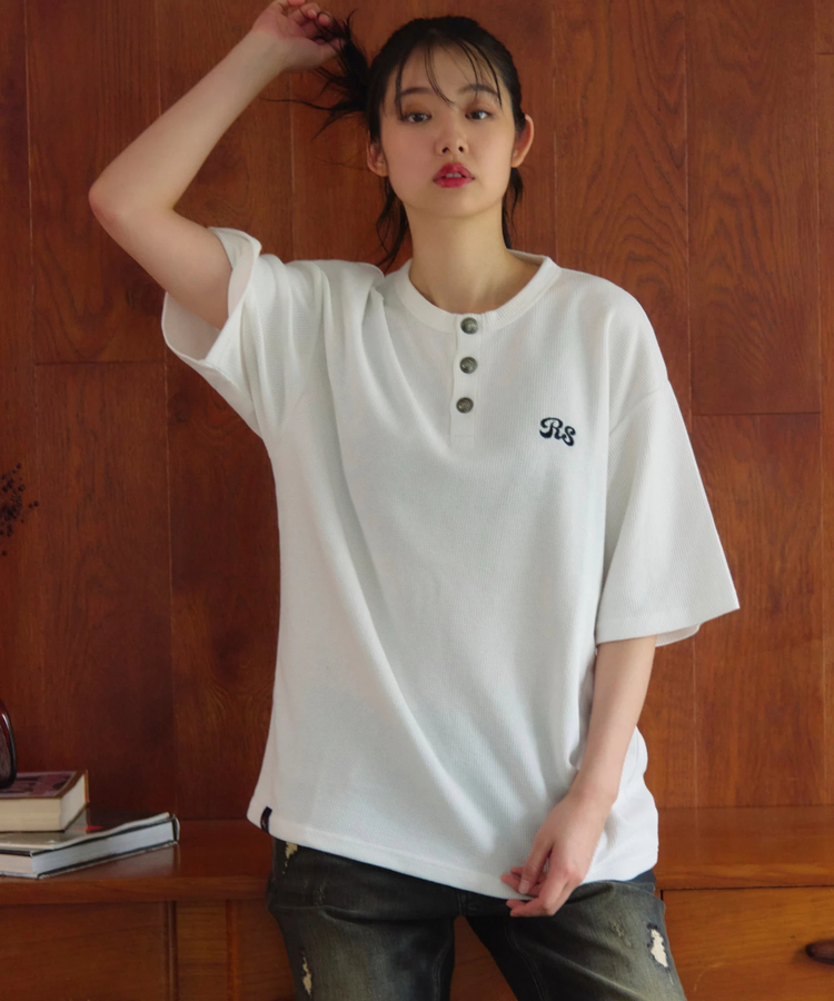 JACKROSE(ジャックローズ) |【The Rolling Stones×JACKROSE】 コンチョボタン ヘンリーネック SSTEE(MENS)