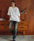 JACKROSE(ジャックローズ) |【The Rolling Stones×JACKROSE】 コンチョボタン ヘンリーネック SSTEE(MENS)