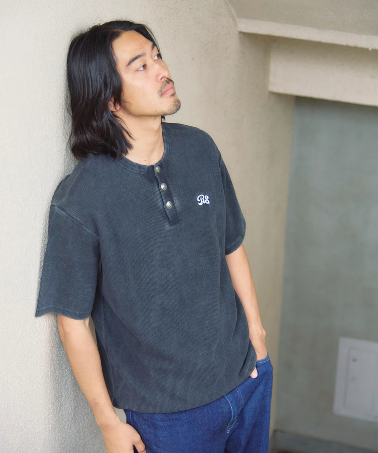 JACKROSE(ジャックローズ) |【The Rolling Stones×JACKROSE】 コンチョボタン ヘンリーネック SSTEE(MENS)