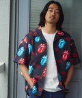 JACKROSE(ジャックローズ) |【The Rolling Stones×JACKROSE】 総柄･リップス&タン SSシャツ(MENS)