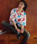 JACKROSE(ジャックローズ) |【The Rolling Stones×JACKROSE】 総柄･リップス&タン SSシャツ(MENS)