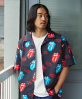 JACKROSE(ジャックローズ) |【The Rolling Stones×JACKROSE】 総柄･リップス&タン SSシャツ(MENS)
