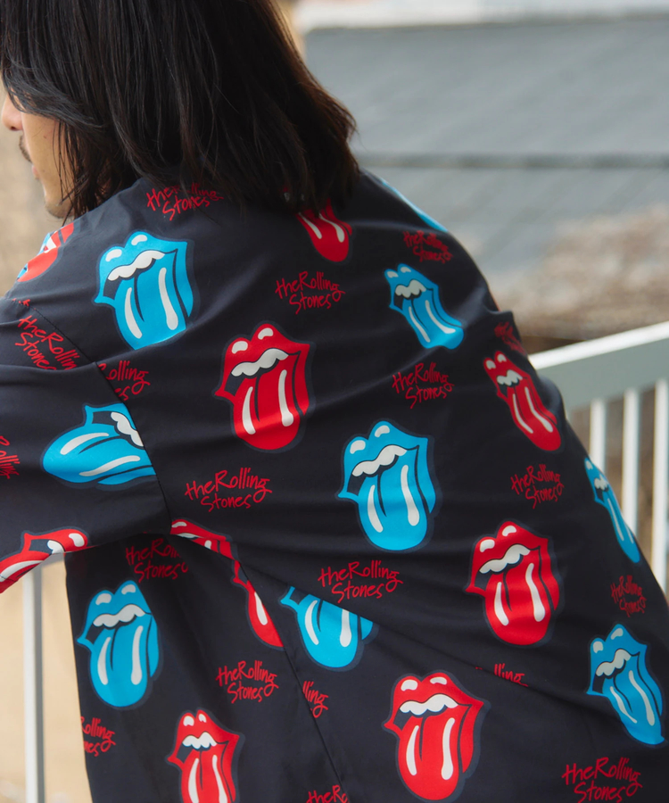 JACKROSE(ジャックローズ) |【The Rolling Stones×JACKROSE】 総柄･リップス&タン SSシャツ(MENS)