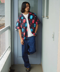 JACKROSE(ジャックローズ) |【The Rolling Stones×JACKROSE】 総柄･リップス&タン SSシャツ(MENS)
