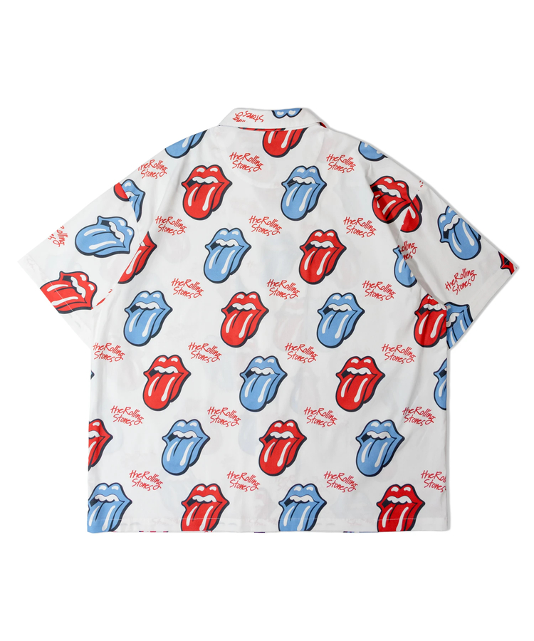 JACKROSE(ジャックローズ) |【The Rolling Stones×JACKROSE】 総柄･リップス&タン SSシャツ(MENS)