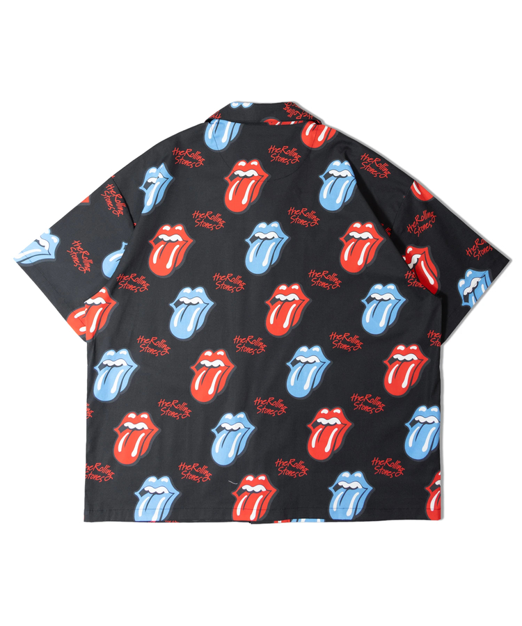 JACKROSE(ジャックローズ) |【The Rolling Stones×JACKROSE】 総柄･リップス&タン SSシャツ(MENS)