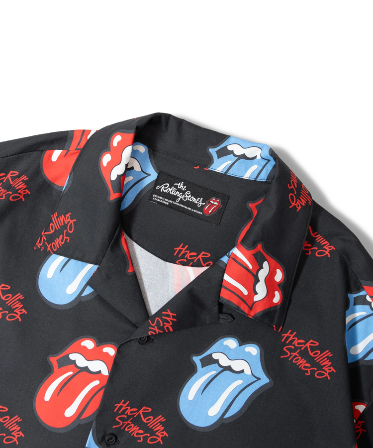 JACKROSE(ジャックローズ) |【The Rolling Stones×JACKROSE】 総柄･リップス&タン SSシャツ(MENS)