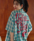 JACKROSE(ジャックローズ) |【The Rolling Stones×JACKROSE】 ヴィンテージ加工･チェックSSシャツ(短丈)(MENS)