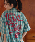 JACKROSE(ジャックローズ) |【The Rolling Stones×JACKROSE】 ヴィンテージ加工･チェックSSシャツ(短丈)(MENS)