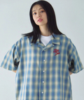 JACKROSE(ジャックローズ) |【The Rolling Stones×JACKROSE】 ヴィンテージ加工･チェックSSシャツ(短丈)(MENS)
