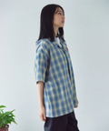 JACKROSE(ジャックローズ) |【The Rolling Stones×JACKROSE】 ヴィンテージ加工･チェックSSシャツ(短丈)(MENS)