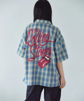 JACKROSE(ジャックローズ) |【The Rolling Stones×JACKROSE】 ヴィンテージ加工･チェックSSシャツ(短丈)(MENS)
