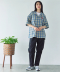 JACKROSE(ジャックローズ) |【The Rolling Stones×JACKROSE】 ヴィンテージ加工･チェックSSシャツ(短丈)(MENS)