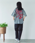 JACKROSE(ジャックローズ) |【The Rolling Stones×JACKROSE】 ヴィンテージ加工･チェックSSシャツ(短丈)(MENS)