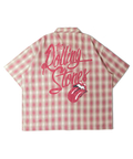 JACKROSE(ジャックローズ) |【The Rolling Stones×JACKROSE】 ヴィンテージ加工･チェックSSシャツ(短丈)(MENS)
