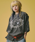 JACKROSE(ジャックローズ) |GALFY/ガルフィー 闇に溶かされし犬ダメージ SS Tee(MENS)