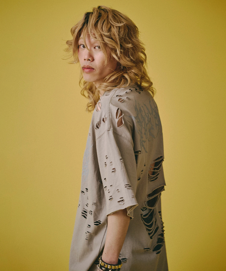 JACKROSE(ジャックローズ) |GALFY/ガルフィー 闇に溶かされし犬ダメージ SS Tee(MENS)