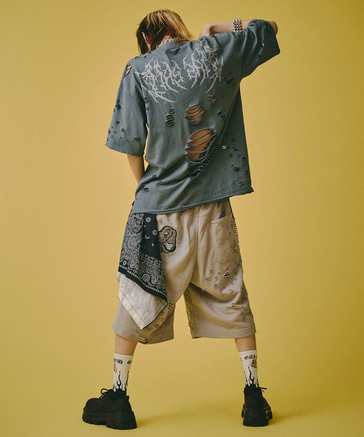 JACKROSE(ジャックローズ) |GALFY/ガルフィー 闇に溶かされし犬ダメージ SS Tee(MENS)