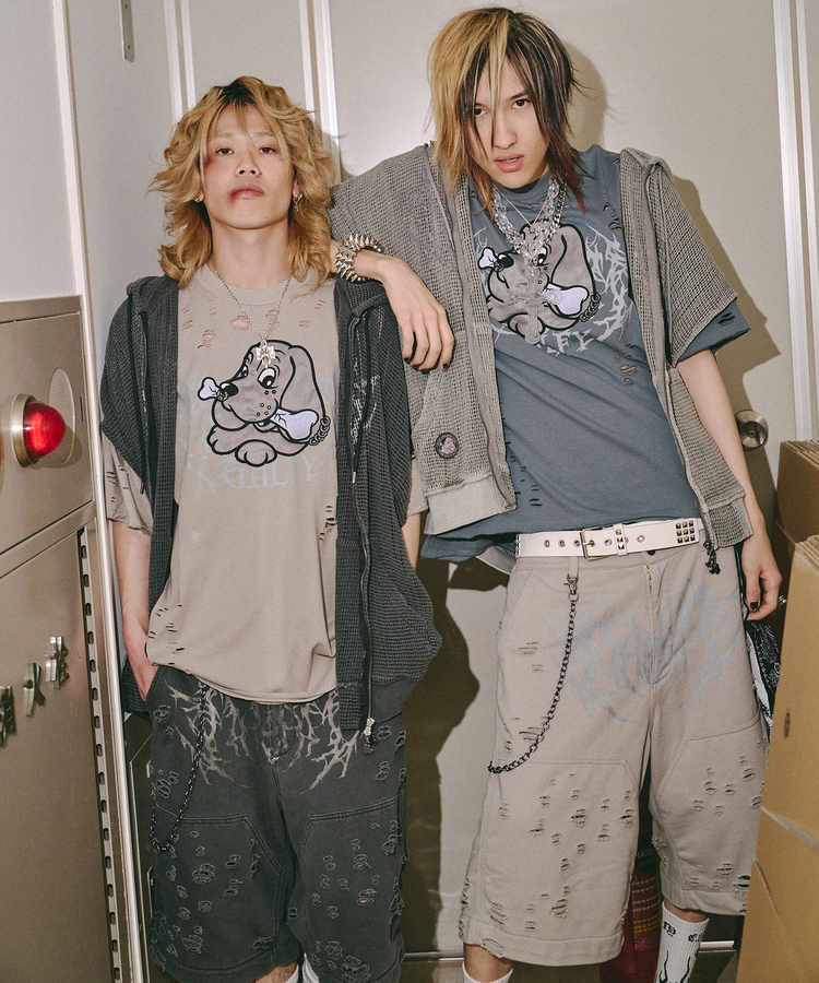 JACKROSE(ジャックローズ) |GALFY/ガルフィー 闇に溶かされし犬ダメージ SS Tee(MENS)