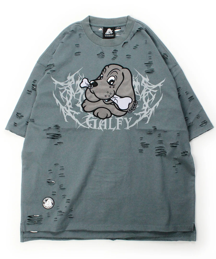 JACKROSE(ジャックローズ) |GALFY/ガルフィー 闇に溶かされし犬ダメージ SS Tee(MENS)