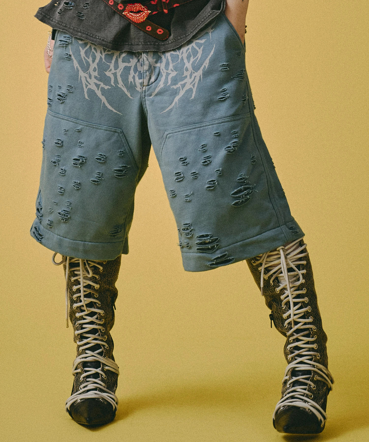 JACKROSE(ジャックローズ) |GALFY/ガルフィー 闇に溶かされし犬ダメージショーツ(MENS)