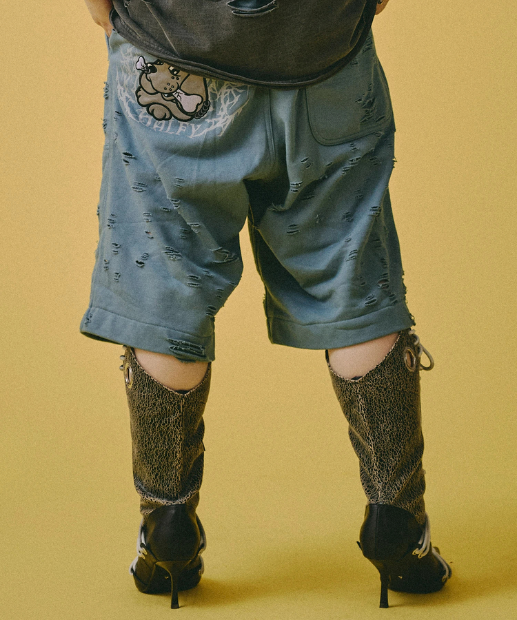 JACKROSE(ジャックローズ) |GALFY/ガルフィー 闇に溶かされし犬ダメージショーツ(MENS)