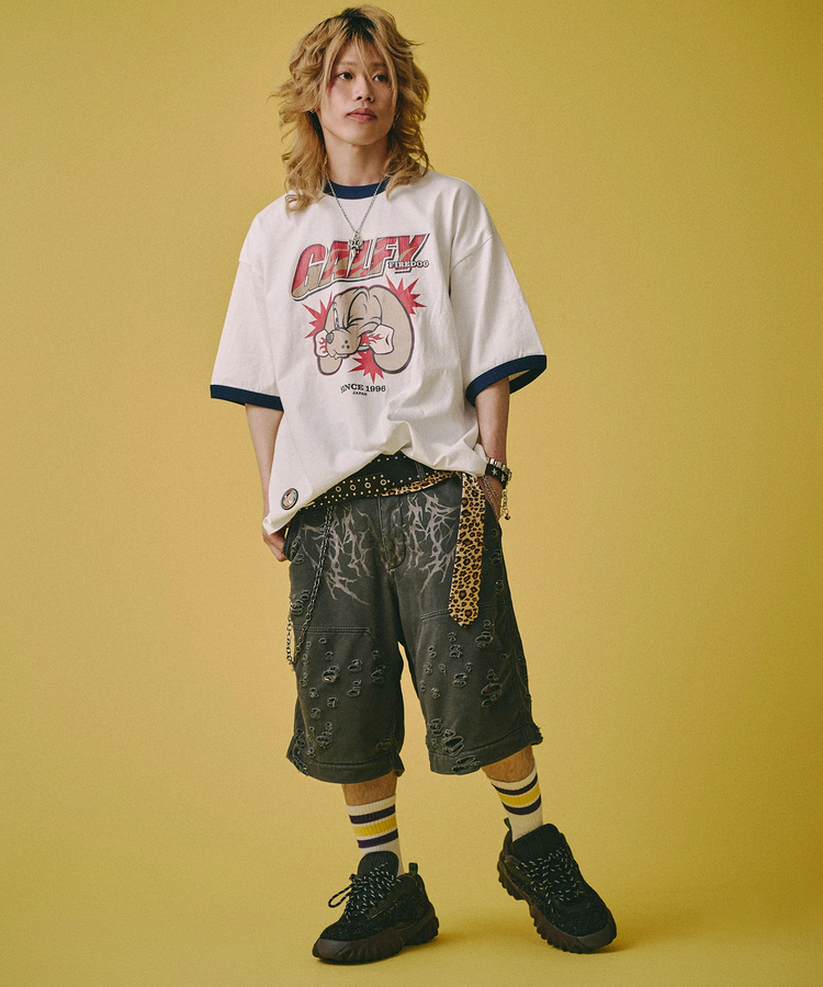 JACKROSE(ジャックローズ) |GALFY/ガルフィー 闇に溶かされし犬ダメージショーツ(MENS)