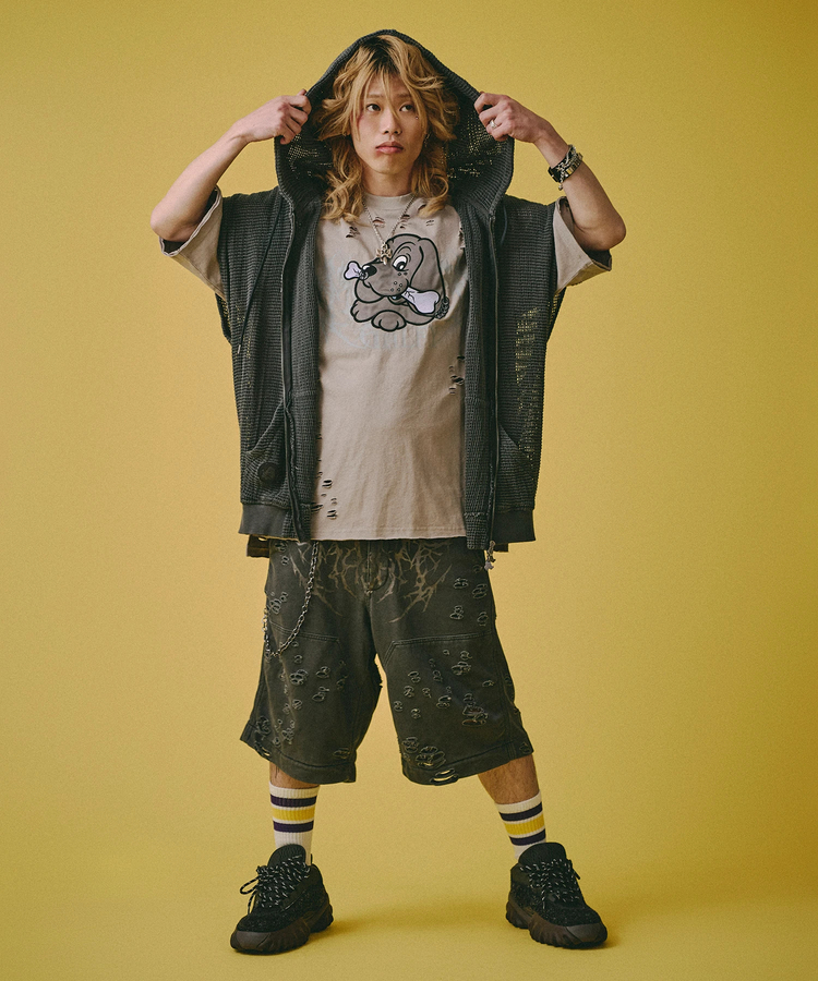 JACKROSE(ジャックローズ) |GALFY/ガルフィー 闇に透けしポンチョ S/S(MENS)