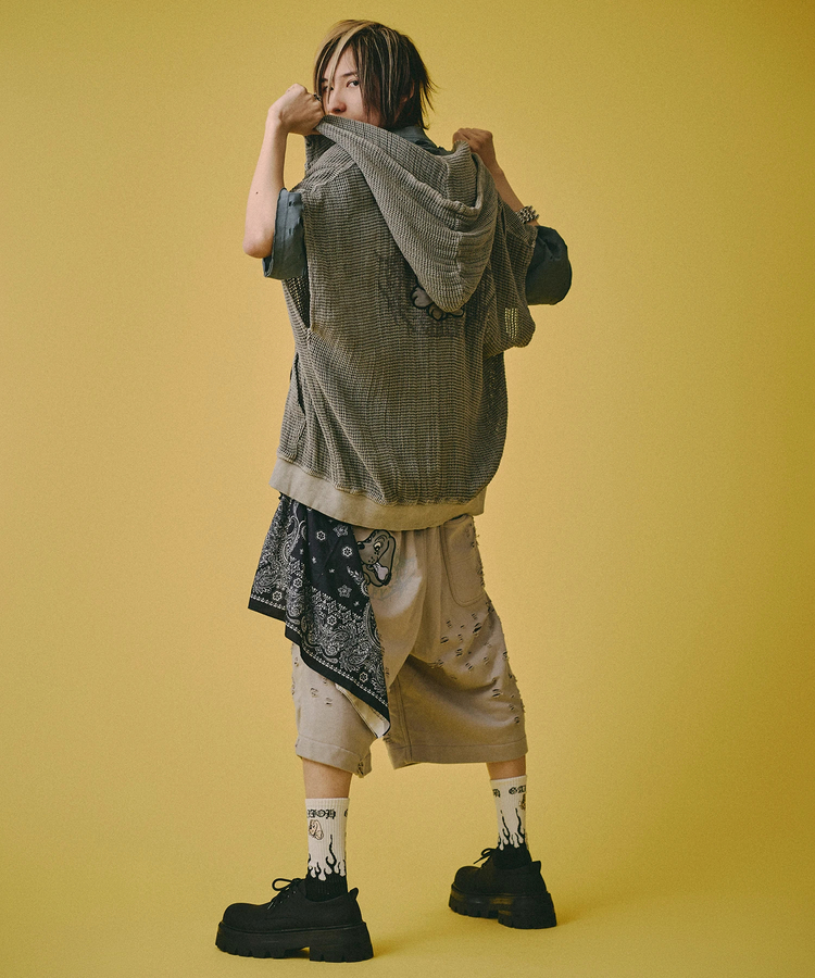 JACKROSE(ジャックローズ) |GALFY/ガルフィー 闇に透けしポンチョ S/S(MENS)
