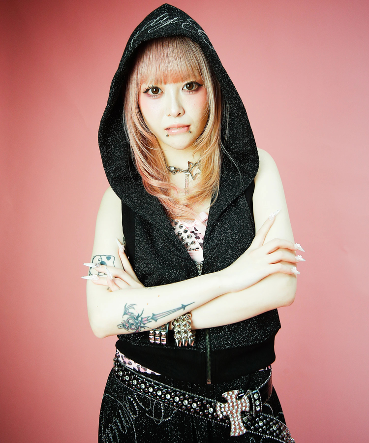 JACKROSE(ジャックローズ) |Candy Galfy/キャンディーガルフィー キラ☆FANCYフーディー ベスト(WOMENS)